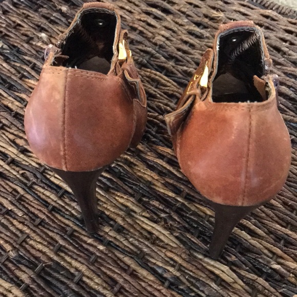 Bakers Brown Leather spiked heels - Picture 3 of 5